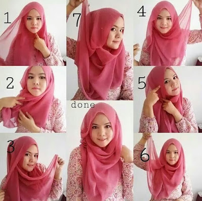 Tutorial hijab wisuda pashmina terbaru