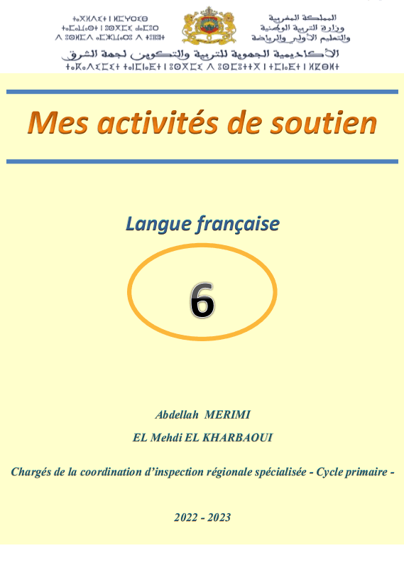 Mes Activités de soutien en français 6AEP
