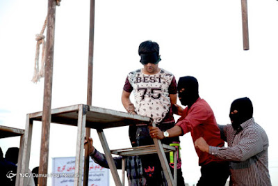 Public execution in Karaj, Iran, in July 2015