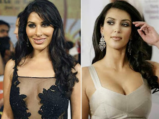 foto Sophie Choudry-Kim Kardashian 