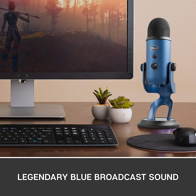 New Blue Yeti USB Mic for Recording & Streaming on PC and Mac