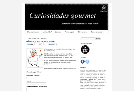 Curiosidades Gourmet en AltaBloggers: Directorio de Blogs para Bloggers