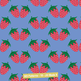 365 Patterns:  Strawberries