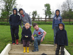 six kids posing in Ireland