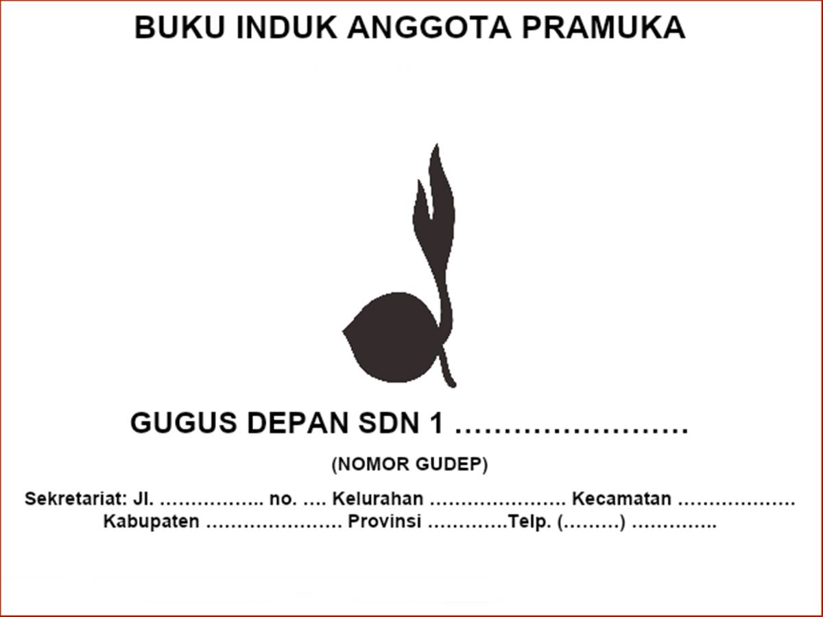 Contoh Format Buku Induk Anggota Pramuka Terbaru