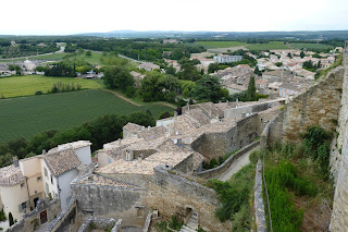 Vistas desde la terraza del Castillo de Grignan.