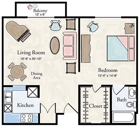 Layout of the apartment