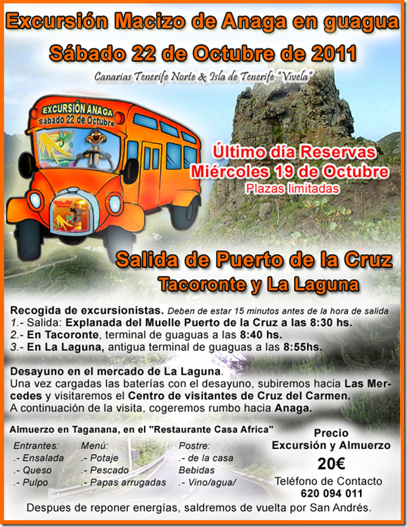 cartel excursión anaga