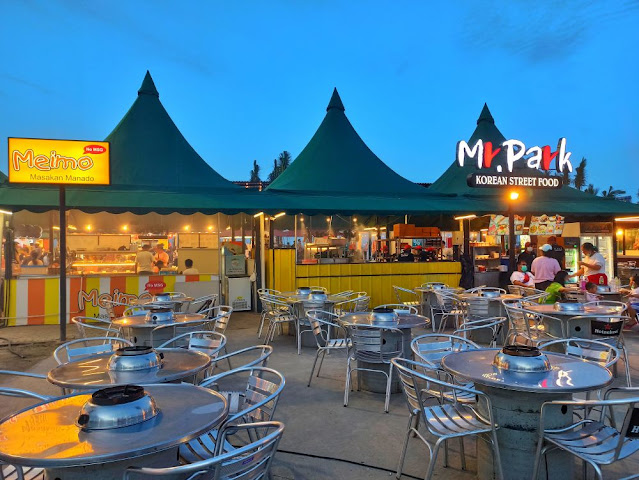 area kuliner pantai pasir putih pik 2