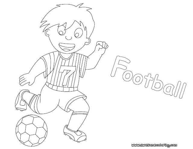 football coloring page