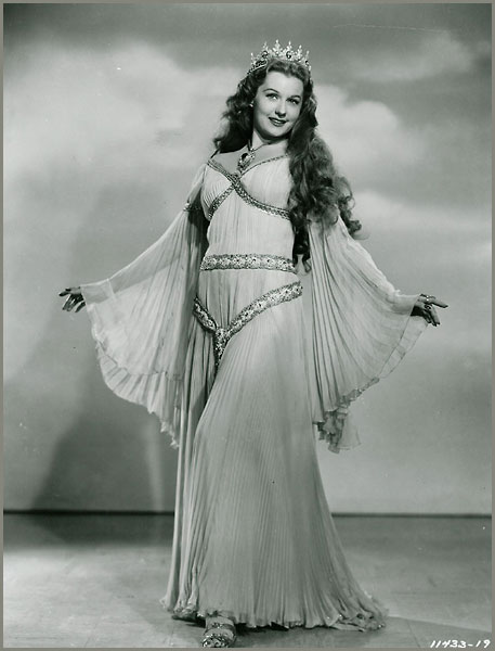 This is a period gown worn by Rhonda Fleming in the 1949 Paramount musical 