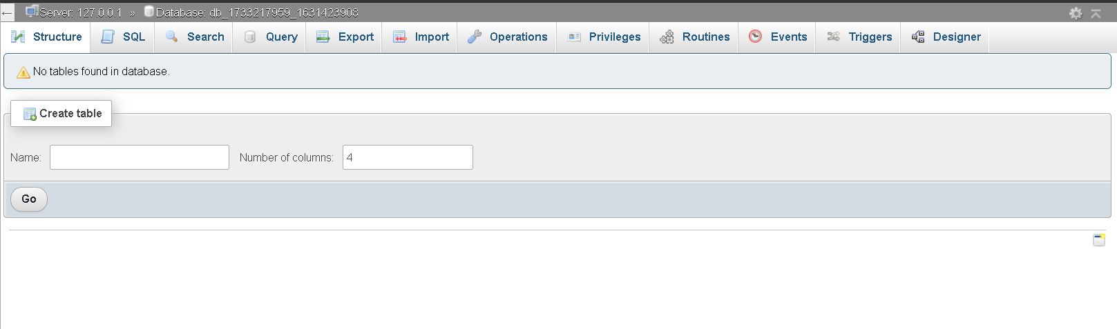 Create Database dynamically in Laravel