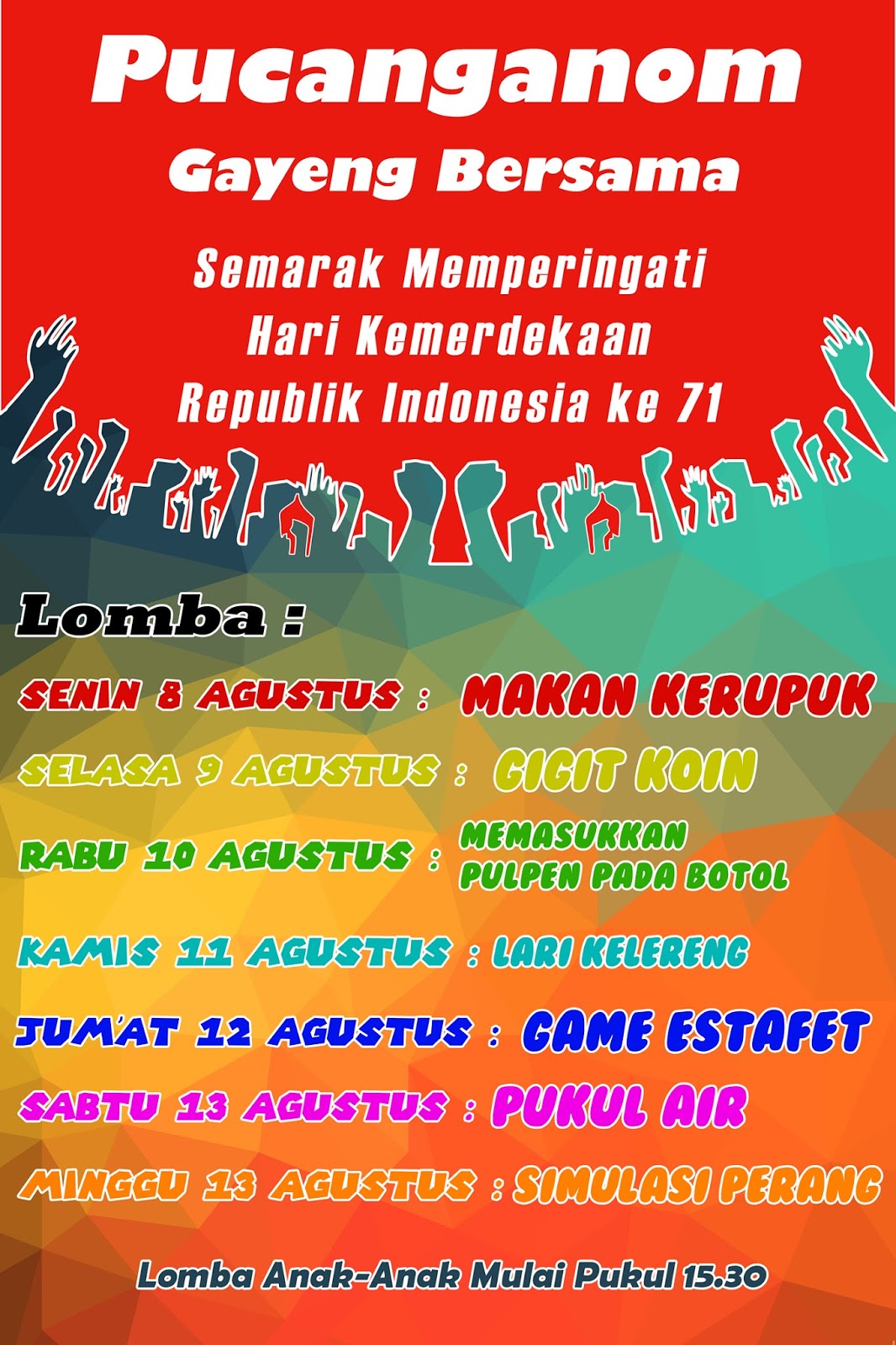 Irpian Contoh Desain  Banner  Lomba 17an