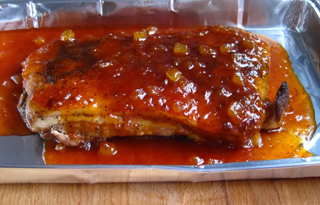 Glazed Pork Belly Ready for Sous Vide Machine