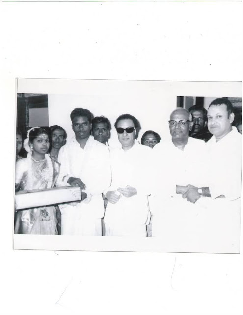 MGR & S.A. Asogan in a Marriage Function