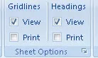 Sheet Options