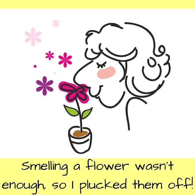 Planned to pluck flowers