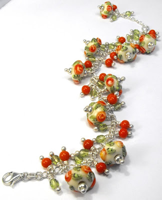 Here is the latest bracelet that I have added to the Rambling Rose Jewels 