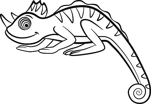 Best chameleon coloring pages