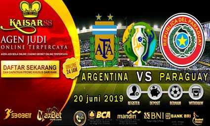 PREDIKSI BOLA TERPERCAYA ARGENTINA VS PARAGUAY 20 JUNI 2019