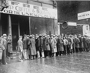 Unemployment Line in the 1930s, Source: phoenix.gov