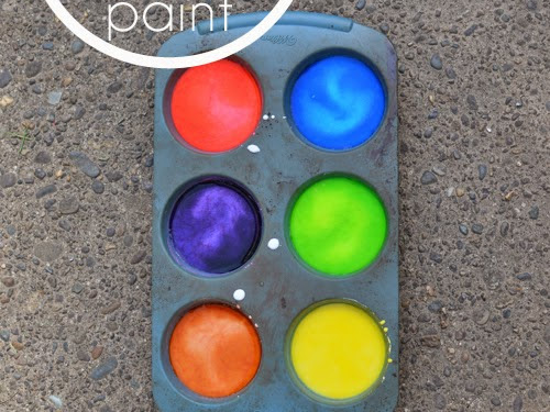 Homemade Sidewalk Chalk Paint