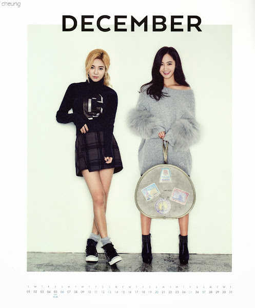 snsd hyoyeon yuri calendar 2015