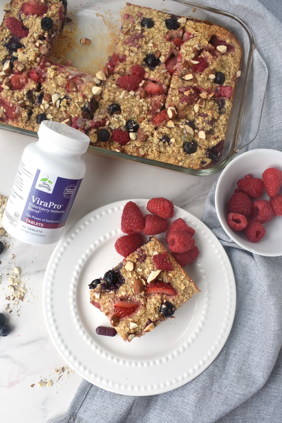 Triple Berry Baked Oatmeal