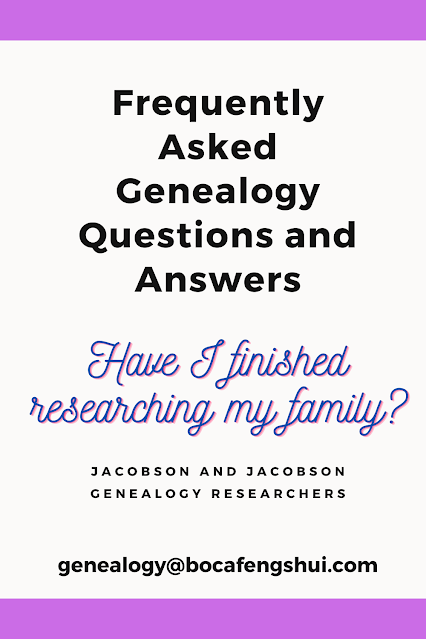 Frequently Asked Genealogy Questions and Answers, Genealogy, Genealogy Researchers, Ancestry, Family Tree, Family Genealogist