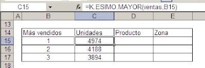 Excel celda en matriz