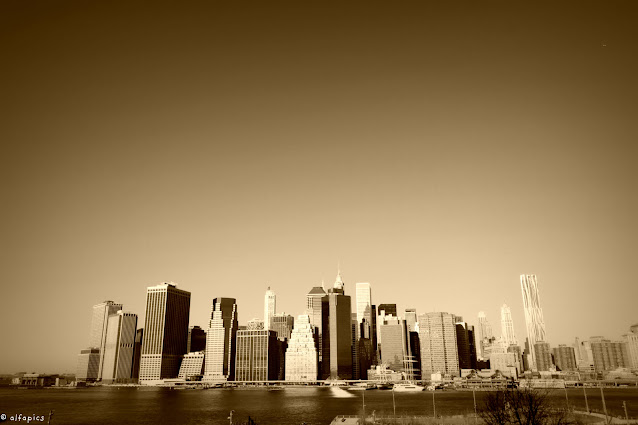 Brooklyn Heights-Panorama su Manhattan-New York