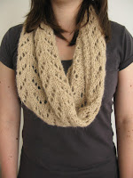 lace scarf cowl knitting pattern handspun yarn