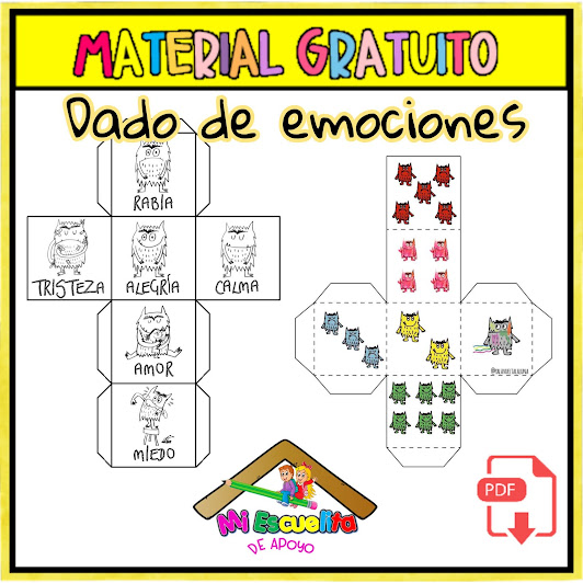 dado de las emociones para imprimir