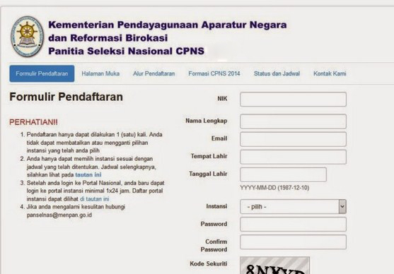 Hasil gambar untuk pendaftaran cpns 2018