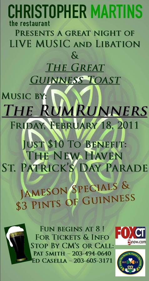 Lots of New Haven St Patrick's Day Parade fundraisers this week