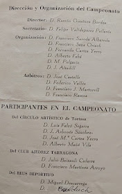 Organizadores y participantes del V Campeonato Provincial de Tarragona-1963
