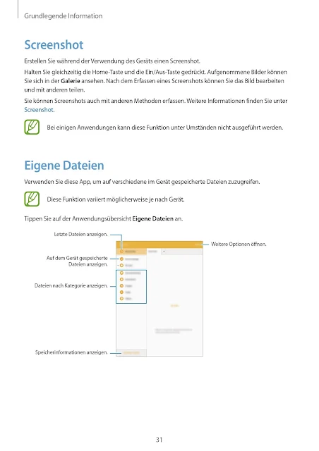 Bedienungsanleitung Handbuch Benutzerhandbuch Samsung Galaxy Tab A SM-T550 SM-P550 Tablet