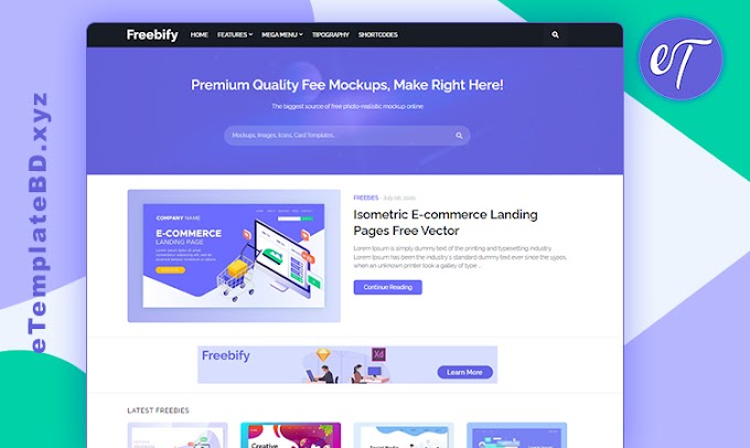 Freebify Premium Blogger Template for Design and Education