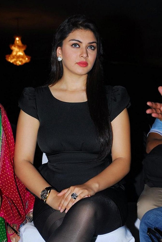 Black Top Fashion Photo Shoot Hansika Motwani