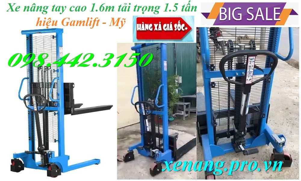 Xe nâng cao 1500kg cao 1600mm
