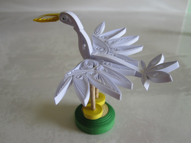 3d paper quilling birds patterns