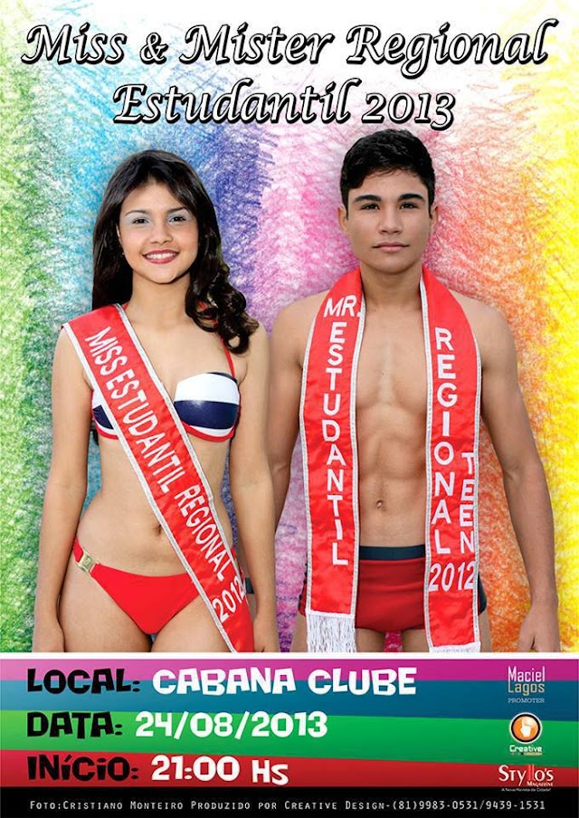 Miss e Mister Estudantil 2013 acontecerá no próximo sábado (24) em Santa Cruz do Capibaribe