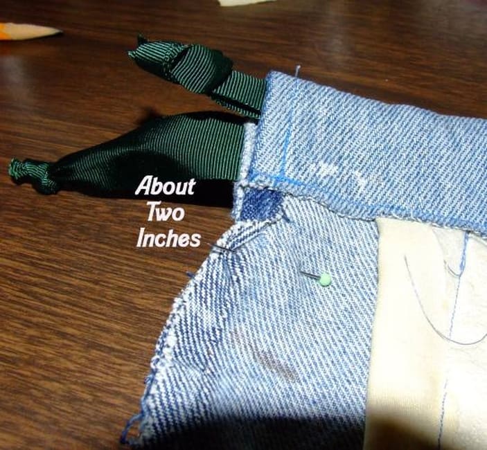 Drawstring Jeans Bag Tutorial