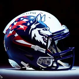 UConn Huskies Concept Football Helmets