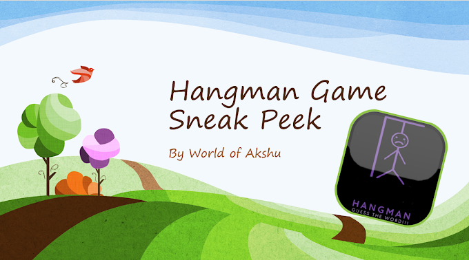 Hangman game Sneak Peek 