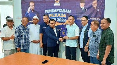 Rindu Perubahan, Puluhan Relawan Antar Efendi Kusnandar Mendaftar di DPW Nasdem