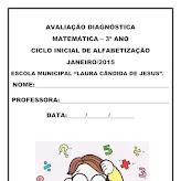 AVALIAÇÃO DIAGNÓSTICA DE MATEMÁTICA - 3º ANO.
