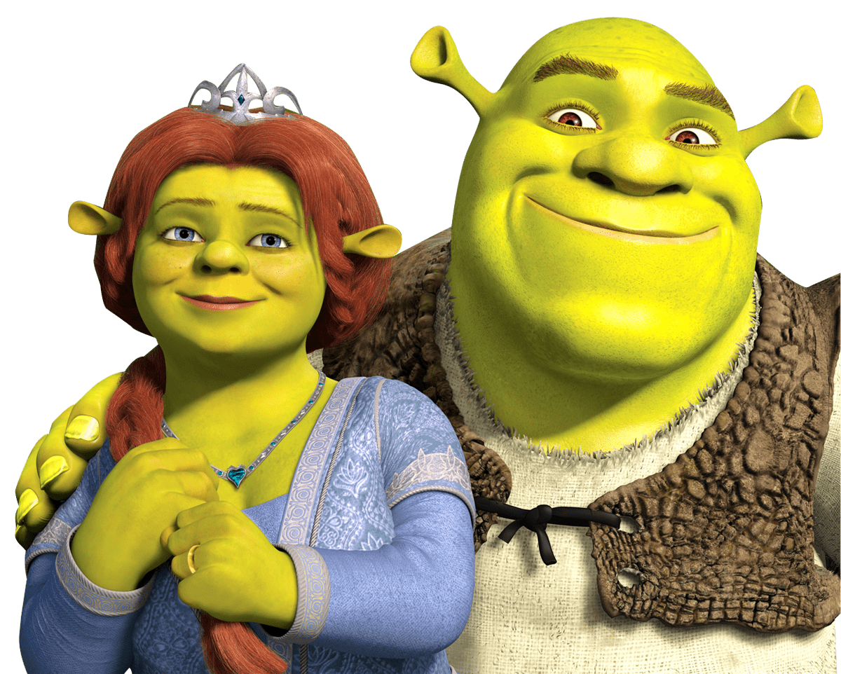 shrek y fiona png