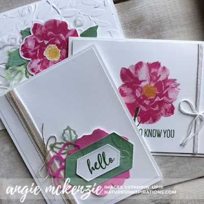 By Angie McKenzie on this Free-for-All Friday; Click READ or VISIT to go to my blog for details! Featuring the To A Wild Rose Stamp Set and Dies, Layered Leaves 3D Embossing Folder; #toawildrosestampset #cleanandsimple #stampinupinks #fauxoxidetechnique #paperscraps #anyoccasioncards #cardtechniques #vellumlayers #stamping 