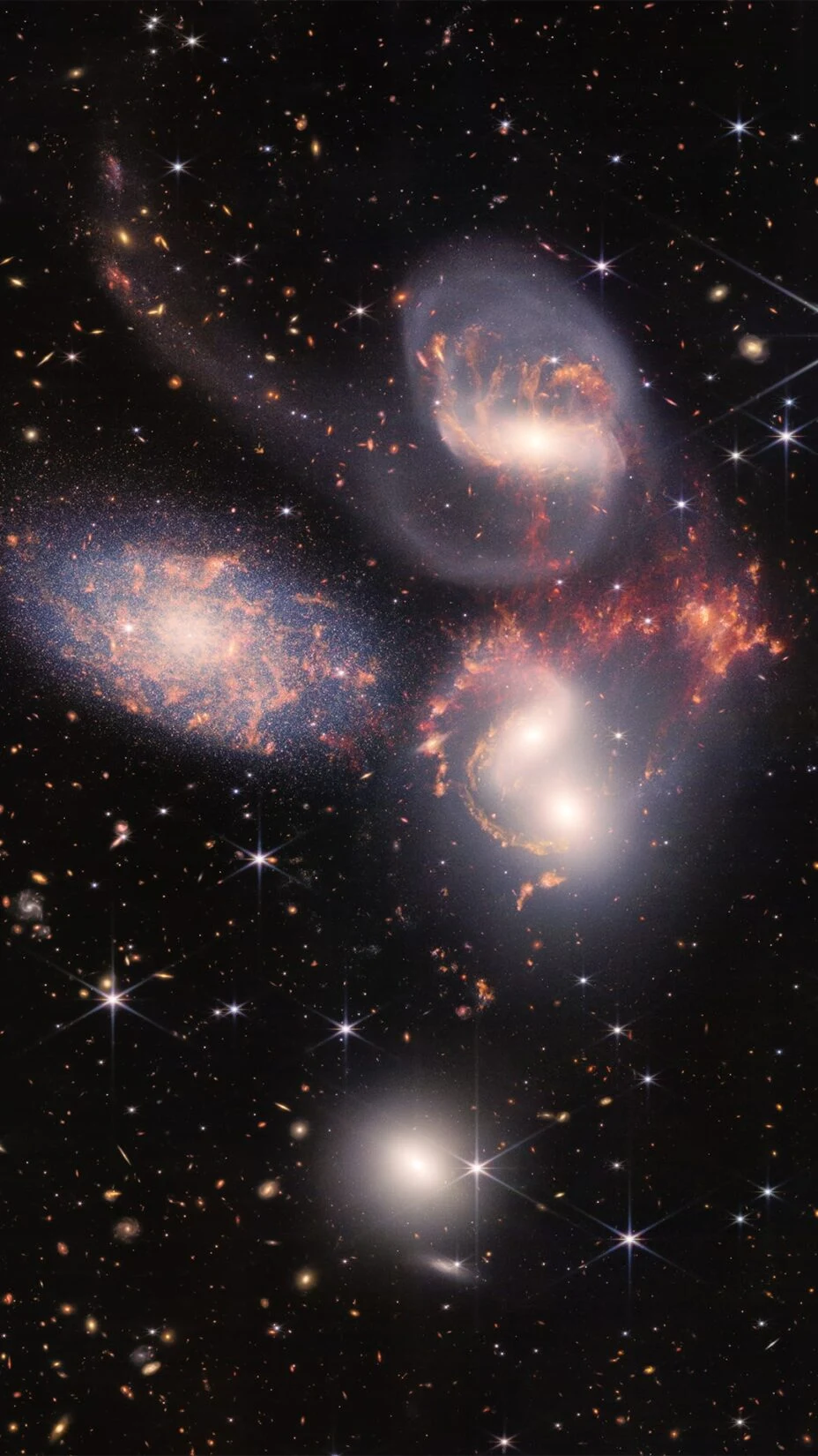 خلفيات مجرات الاكوان الملتقطة من تلسكوب جيمس ويب